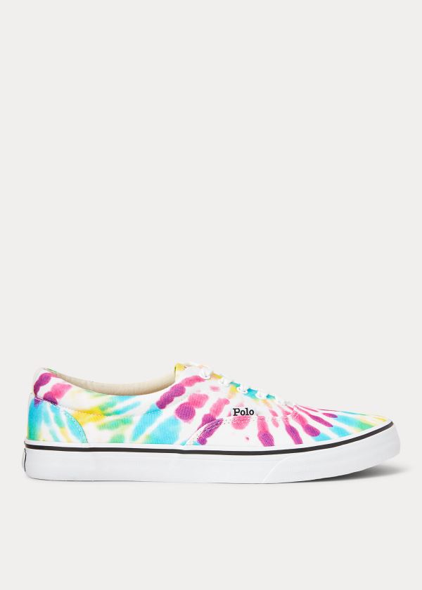 Polo Ralph Lauren Thorton Tie-Dye Lærred Sneakers Herre Danmark (UORSD0243)